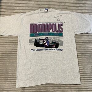 Indianapolis 500 T-Shirt Signed by Johnny Parsons
